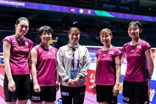 日本女子は白星スタート　バドミントンの国・地域別対抗戦