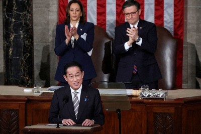 上川外相、「岸田演説」効果アピール　米国のウクライナ支援成立で