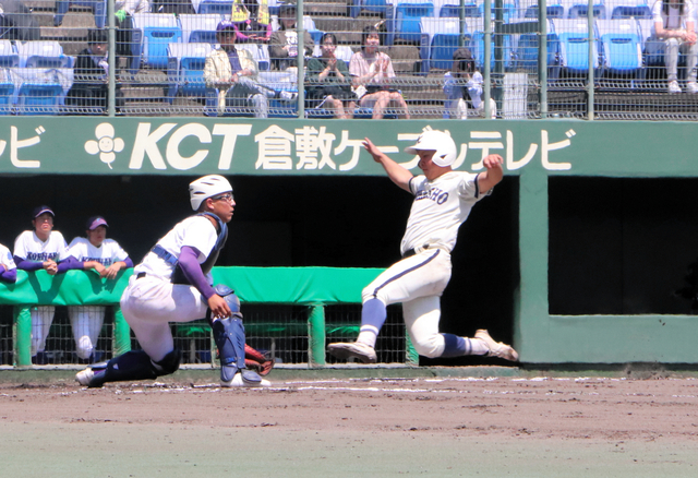 春季岡山県高校野球決勝　倉敷商が玉野光南を下し優勝