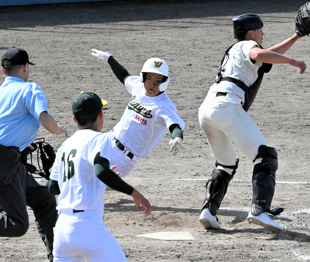 春季県高校野球が開幕　3校統合した鹿角が初白星