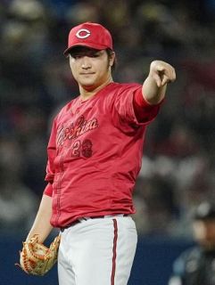 ヤ１―２広（１４日）　床田が７回１失点で４勝目