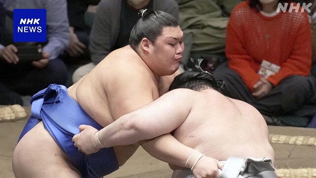 大相撲夏場所7日目 新小結 大の里 1敗を守る 熱海富士に勝つ