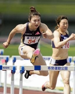 福部真子、１２秒９９で優勝　陸上の布勢Ｓ、女子１００ｍ障害