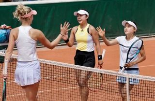 全仏、穂積・二宮組が２回戦敗退　女子ダブルス、第９シードに