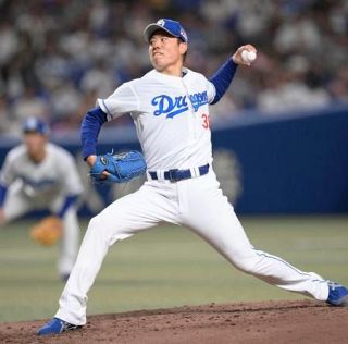 中３―１楽（９日）　中日・松葉が３勝目