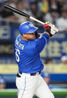 ロ３―４中（１４日）　中田、勝ち越し二塁打