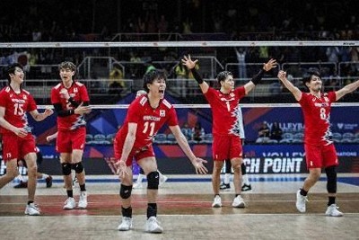 日本男子バレー、世界ランク2位に　パリ五輪1次リーグはC組