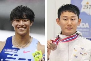 陸上男子１００ｍは坂井と東田　五輪代表、リレーに柳田と桐生