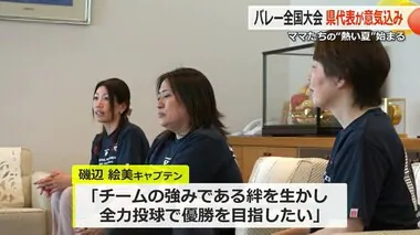 “全力投球で優勝を”　全国ママさんバレー大会に出場「おおい町・名美」【福井】