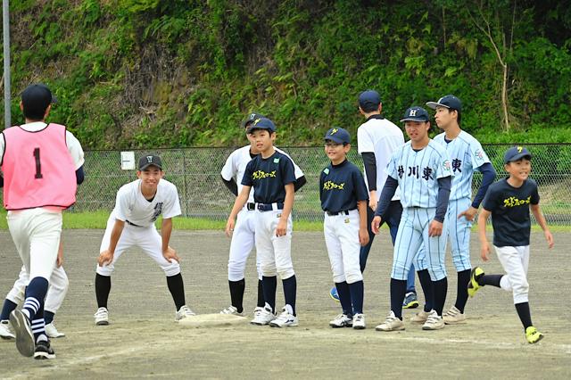 原点は「楽しむ」　野球部員が先生役　静岡・掛川の小学生体験会