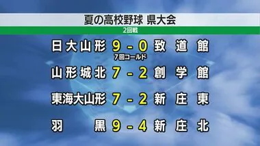 【夏の高校野球】山形県大会2回戦　屈指の好カード鶴岡東 対 山形中央・息をのむ激闘