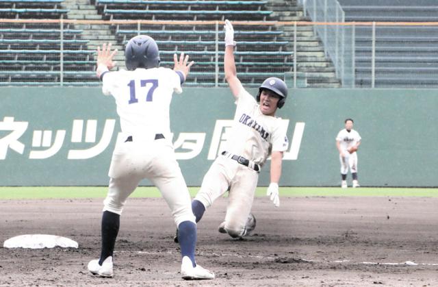 岡山大会、2試合が雨天中止　白熱の投手戦も　15日、1回戦5試合