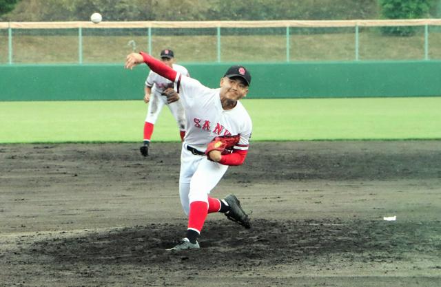 昨夏甲子園8強のおかやま山陽が初戦突破　しぶとさ発揮、三宅が完投