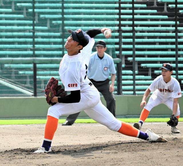 県岐商に雪辱を「気持ち切らさず」全力投球　岐阜聖徳学園・松井投手