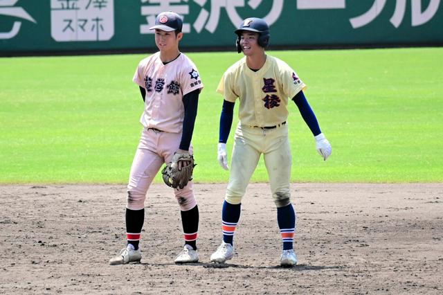 阻まれる夏、今年も　遊学館の野坂投手が粘投も「星稜に託す」