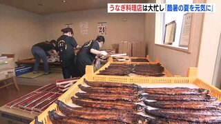 「猛暑の夏を少しでも元気に」　うなぎ料理店は大忙し　土用の丑の日　