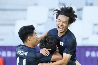 サッカー男子、白星発進　パラグアイに5－0　パリ五輪