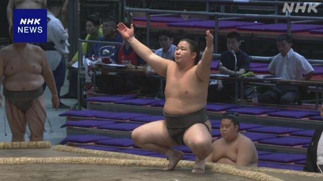 大相撲名古屋場所 序ノ口 高知県出身の清水海が全勝優勝