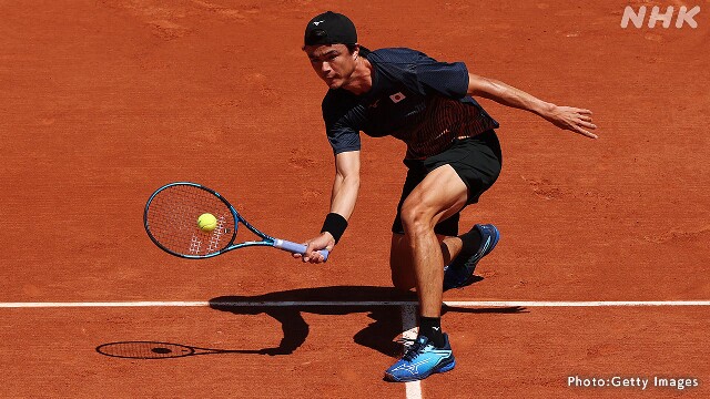 テニス 男子シングルス ダニエル太郎 1回戦で敗退 パリ五輪