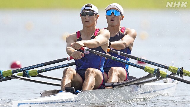 ローイング 男子軽量級ダブルスカル 日本 敗者復活戦へ 五輪