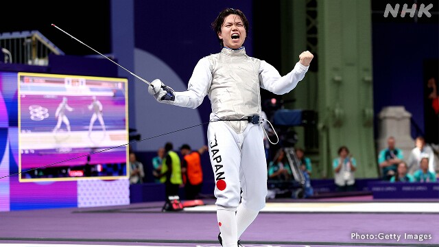 フェンシング 飯村一輝 準決勝へ  男子フルーレ個人 パリ五輪