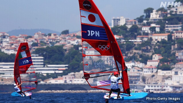 セーリング iQFoil級 富澤慎 最初のレースを終え6位 パリ五輪