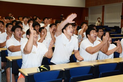 「本当に最強」　柔道・永瀬貴規選手の母校でPV 五輪2連覇に歓声