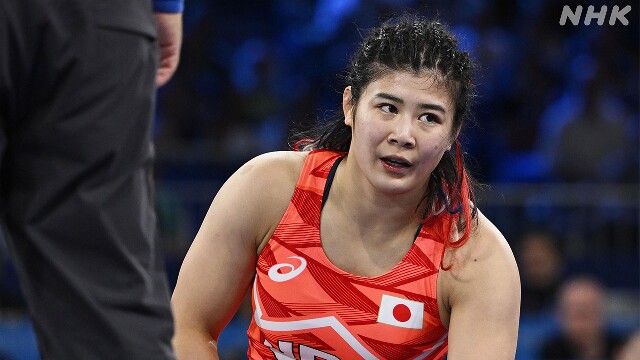 レスリング女子 68キロ級 尾崎 準々決勝で敗れる パリ五輪