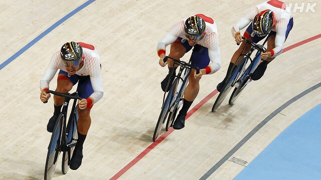 自転車 男子チームスプリント 日本 ドイツ破り5位 パリ五輪