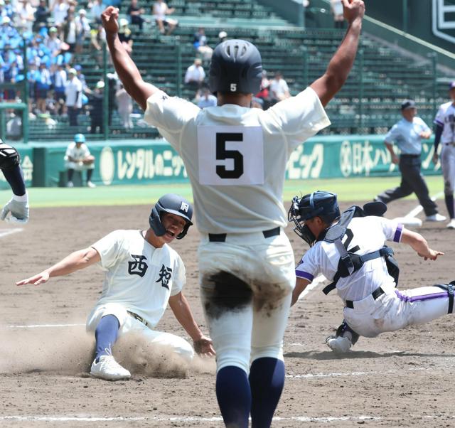 西日本短大付、単打でたたみかけ加点　金足農・吉田はリズムに乗れず