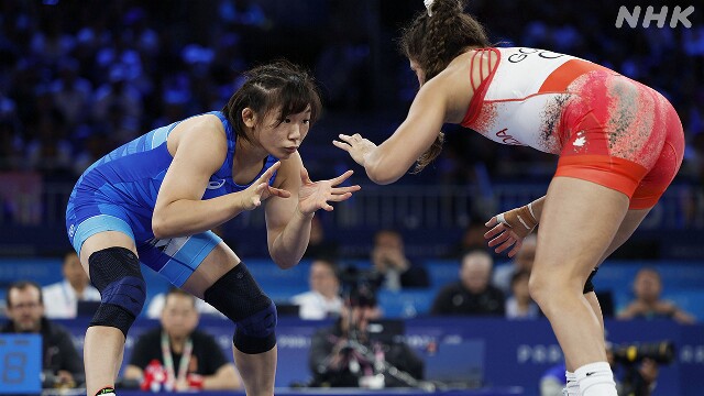 レスリング女子62キロ級 元木咲良 準決勝進出 パリ五輪