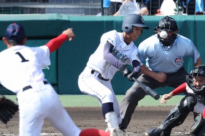 岡山学芸館5年ぶり初戦突破　聖カタリナ学園を破る　夏の甲子園