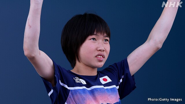 スポーツクライミング女子 森秋彩は4位 パリオリンピック