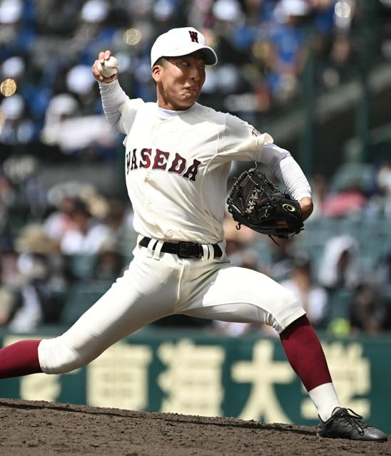 早稲田実が逆転勝ちで初戦突破　鳴門渦潮、相手左腕の球威に苦戦