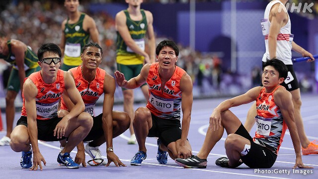 陸上男子1600mリレー 日本 アジア新で6位 パリオリンピック