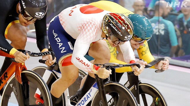 自転車男子ケイリン 中野慎詞 4位 他選手と接触 転倒 パリ五輪