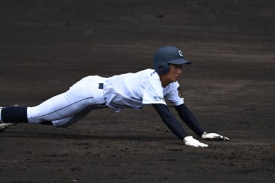 好走塁、内野ゴロ…岡山学芸館、1点をもぎとる野球　夏の甲子園