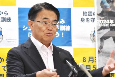 「ほぼ学級崩壊」　愛知県知事、候補乱立の自民総裁選に苦言