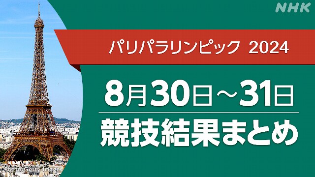 パリパラリンピック 競技結果まとめ 8/30～31