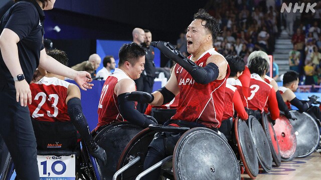 パリパラ 車いすラグビー 日本が初の決勝進出 豪州に競り勝つ