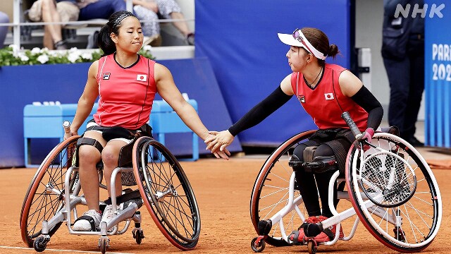 パリパラ 車いすテニス 女子ダブルス 上地・田中ペア 決勝へ