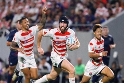 ラグビー日本、米国降しB組1位　準決勝は15日、対サモア戦