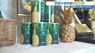 砂糖やシロップを使用しないパイン缶詰　お披露目式