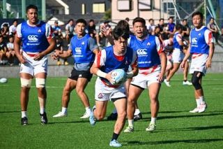 ラグビー日本代表が前日練習　サモア戦、冒頭は軽めの調整