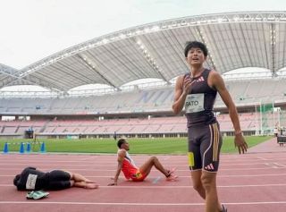 男子４００ｍは佐藤拳太郎が優勝　陸上のチャレンジ杯