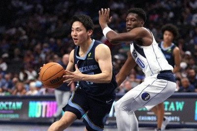 NBA河村勇輝、実戦デビュー5得点　オープン戦、グリズリーズ勝利