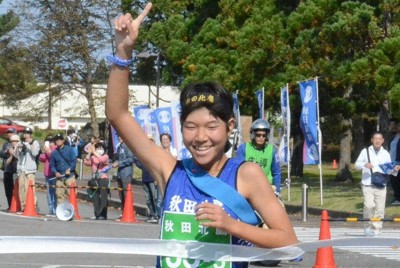 秋田北鷹が優勝　4年ぶりの都大路出場　高校駅伝・秋田女子