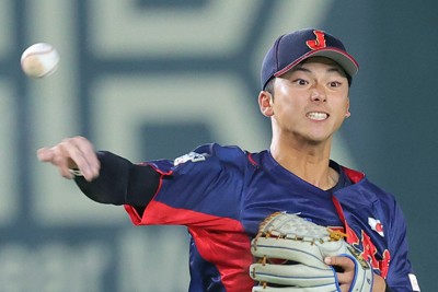 宗山塁内野手、5球団競合で楽天ドラフト1位指名　明大は15年連続