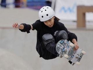 １１歳の佐竹が予選トップ　スケボー日本選手権開幕