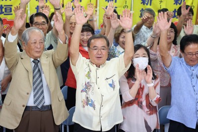 沖縄1、2区は知事派　4区は自民が当選確実　あと1議席を争う